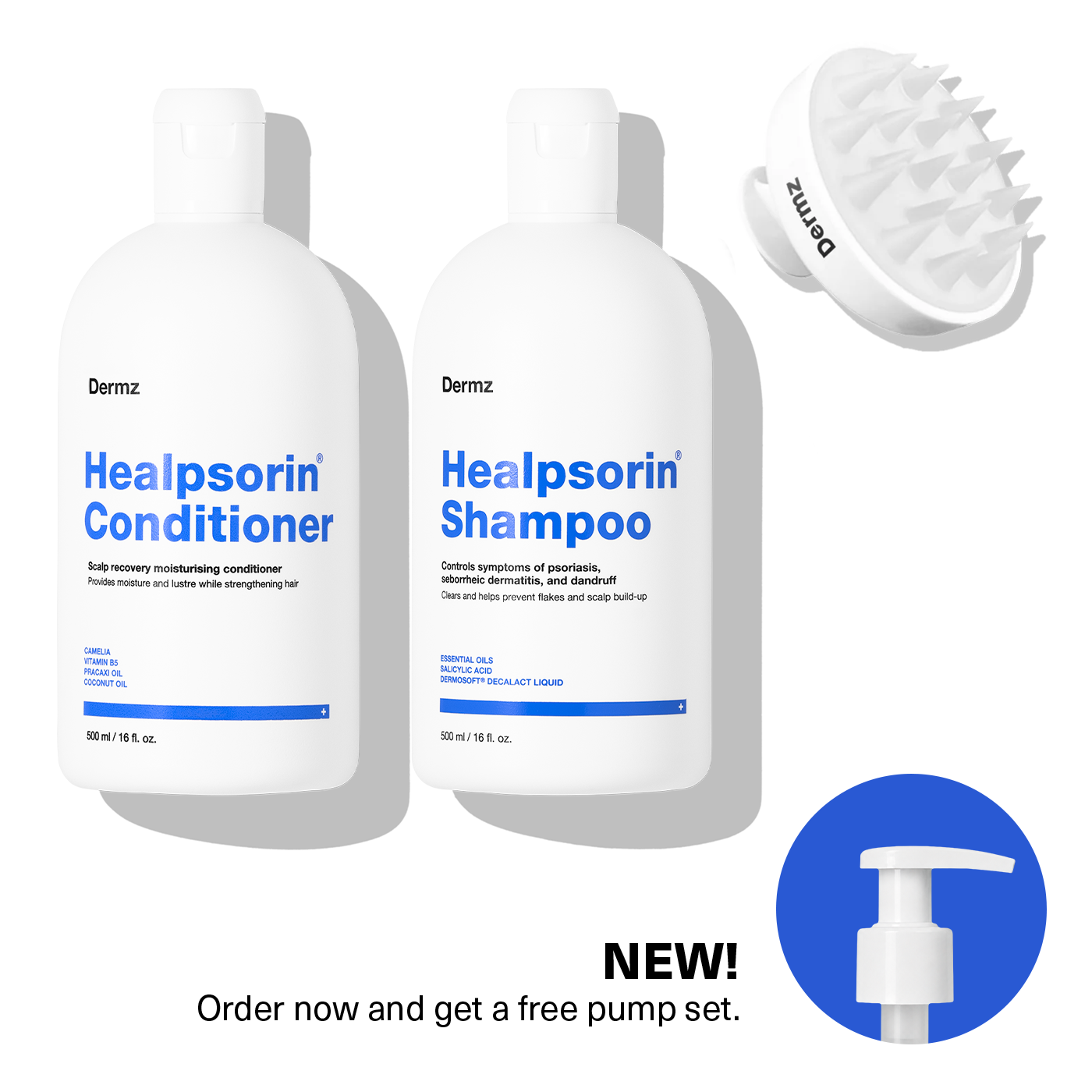 Healpsorin Scalp and Hair Set +FREE Scalp Brush