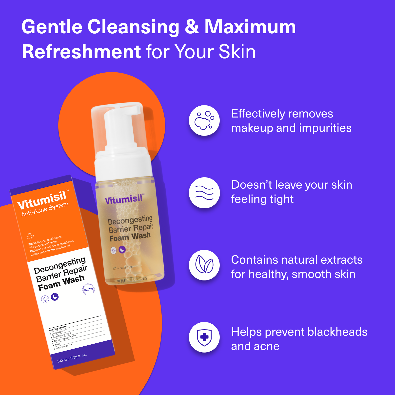 Vitumisil Sensitive Face Foam Wash