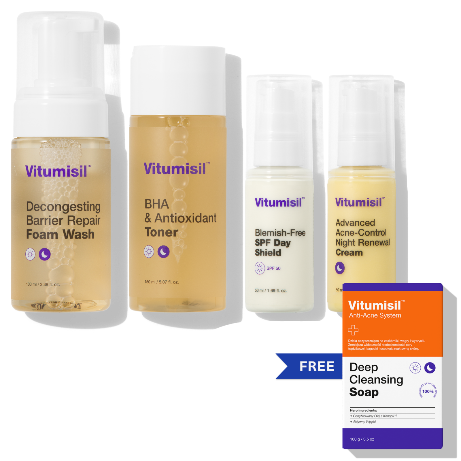 Vitumisil Anti-Acne Set + Complimentary Cleansing Soap