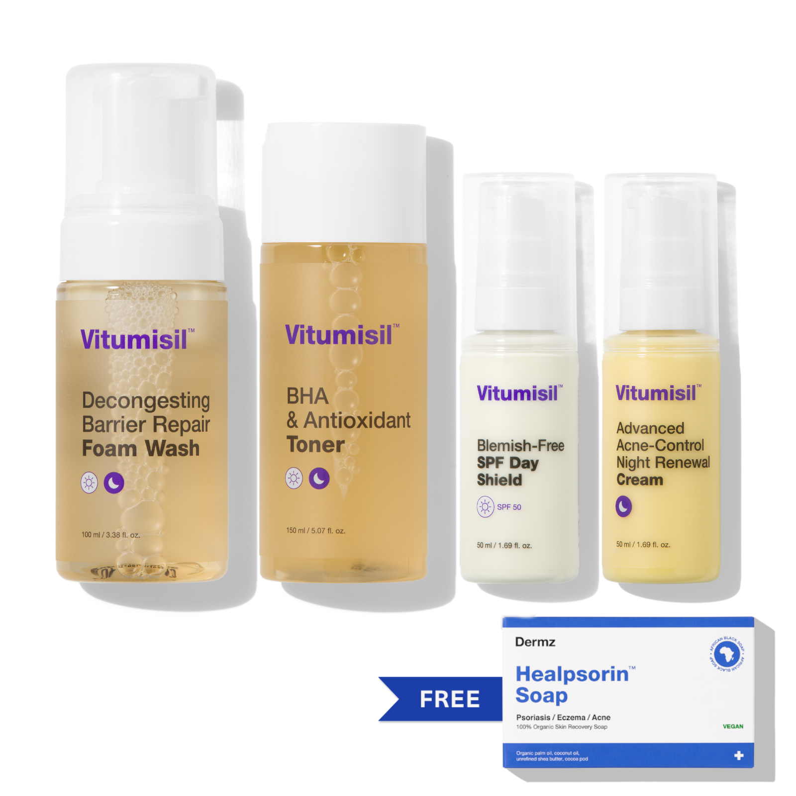 Special Offer: Vitumisil Anti-Acne Set + Free Healpsorin Soap