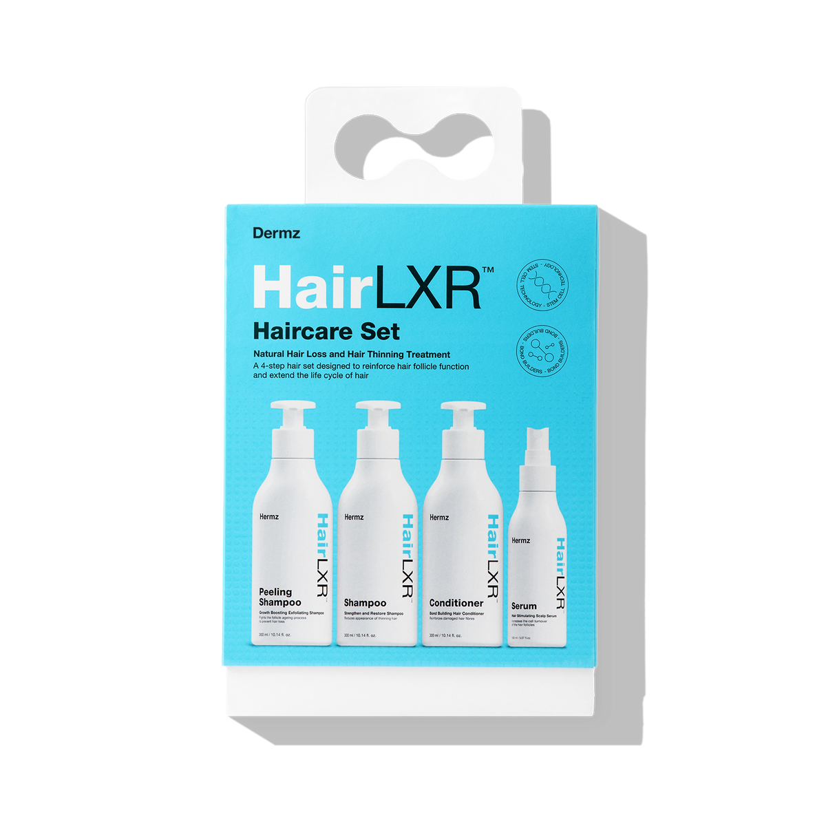 4-Step HairLXR Set For Hair Loss, Thinning And Oily Hair