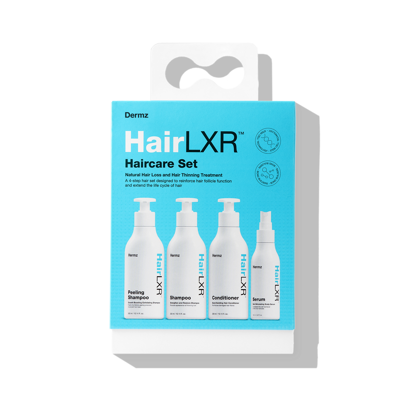 4Step HairLXR Set For Hair Loss, Thinning And Oily Hair